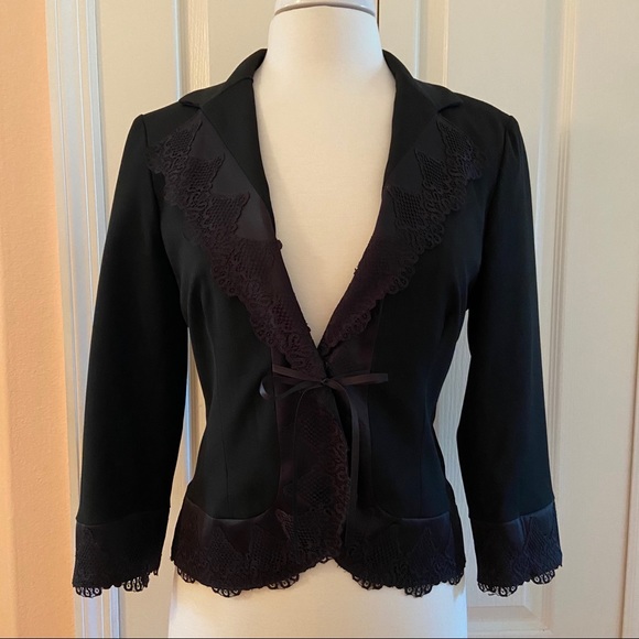 Nine West Lace Blazer Suit Jacket